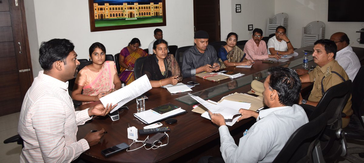 Collector_MBNR's tweet photo. Dist. Collector held a review meeting with Nodal Officers on Panchayat Raj Elections. https://t.co/zycaSsn0Ow