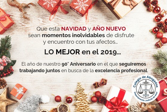 colabogadosazul's tweet photo. 🌲Nuestros MEJORES #Deseos en esta #Navidad 🎅 y #AñoNuevo 🥂
#Abogadas #Abogados #CAA2018 #CAA2019 https://t.co/fVu8UPkZii