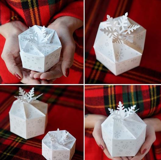EquatorDesignUS's tweet image. Designer Paige in our Cinci studio went all out for our snowflake themed design challenge. She created these hexagonal gift boxes celebrating the shape and intricacy of the snowflake. #snowflake #designchallenge #creative #origami #3D