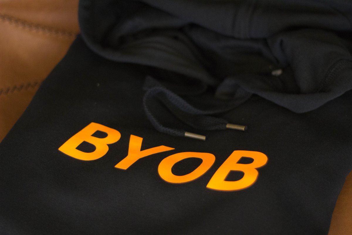 Just made this #BYOB hoodie for a custom design request.

Be your own Bank! #Bitcoin

Also looking for custom designed merchandise? Have a look at BlockchainDenim.com and get in touch with us!