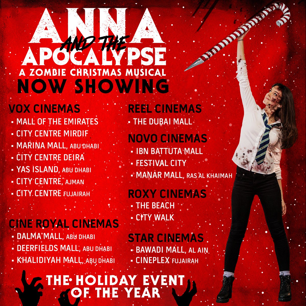 frontrowfilmsME's tweet photo. May your days be scary and full of fright 🎶. @AATApocalypse - ONLY IN CINEMAS! Check out where it's showing near you. 🍿🧟♂️ #AATAME #NowShowing https://t.co/0eHyqaslae