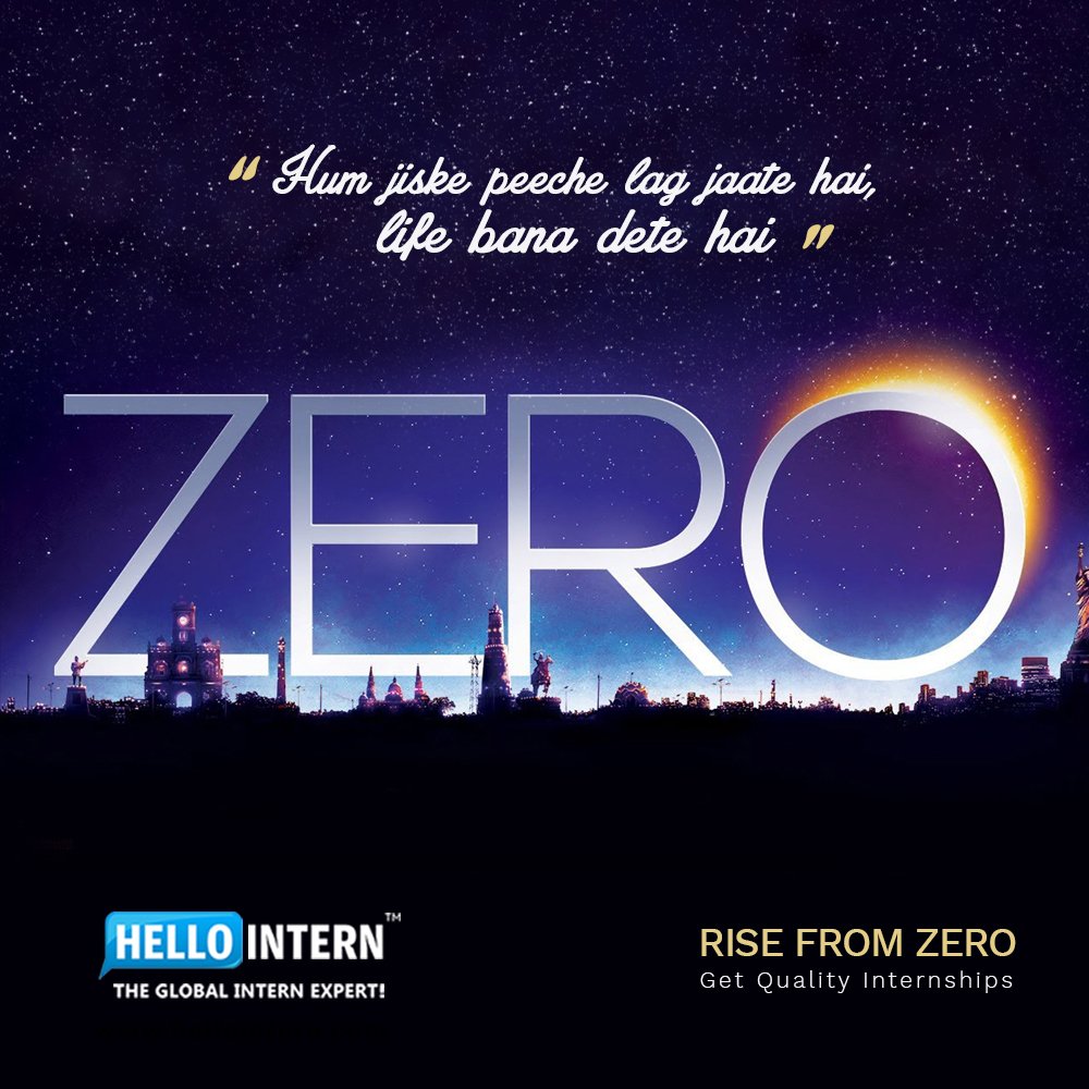hellointern's tweet photo. "Hum jiske peeche lag jaate hai, life bna dete hai"- Bauaa Singh
Rise from Zero | Get Quality Internships | Select Hello_Intern
#CelebratingZero #Zero #bauaa #Hello_Intern https://t.co/VAxWFXH3Vz