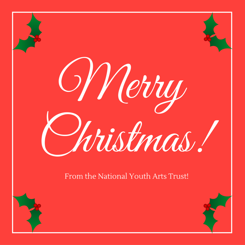 NYAT_GB's tweet photo. Wishing all our friends, beneficiaries and supporters a very merry Christmas and all best wishes for the new year. Thank you everyone for everything you do to widen access to the arts for all! Bring on 2019! #Christmas #HappyNewYear #2019 https://t.co/gbIfYWAhVK