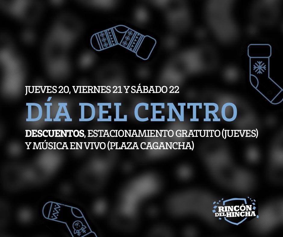 Este jueves, viernes y sábado no te pierdas los descuentos del Día del Centro! Te esperamos en nuestro local de Yi 1379 en horario extendido hasta las 20hs 🔜🎅🏼🎁🎄
