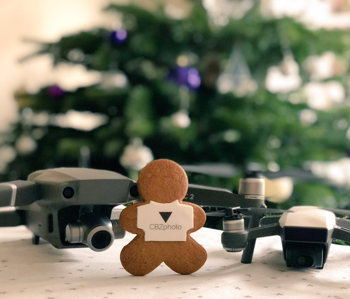 The CBZ gingerbread man can’t decide which drone to fly for his filming assignment. What do you think <a href="/cbzphoto/">CBZ Photography</a> @hyph0to @PRMcC ??