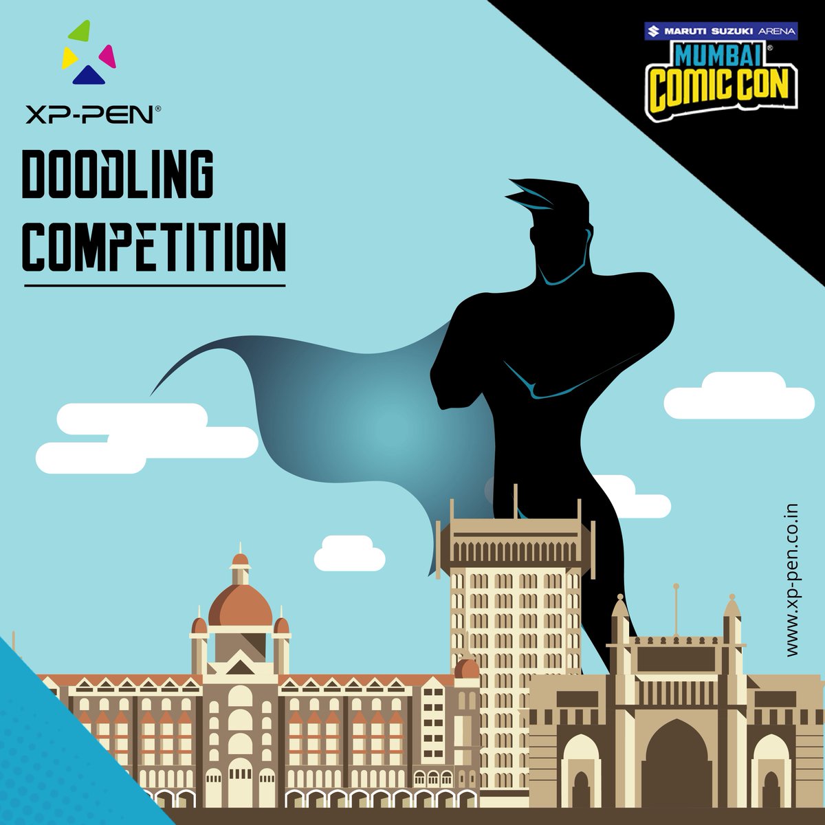 ComicConIndia's tweet photo. This weekend at #Mumbai #ComicCon, take part in the Doodling Competition by XP-Pen Graphic Tablets.
Selected winners stand to win the latest graphic tablets for their artworks. Come, Draw Different with XP-Pen Graphic Tablets
#XPPenIndia #XPPen #Doodle #Sketch #GraphicTablets https://t.co/iPKXdfitLf