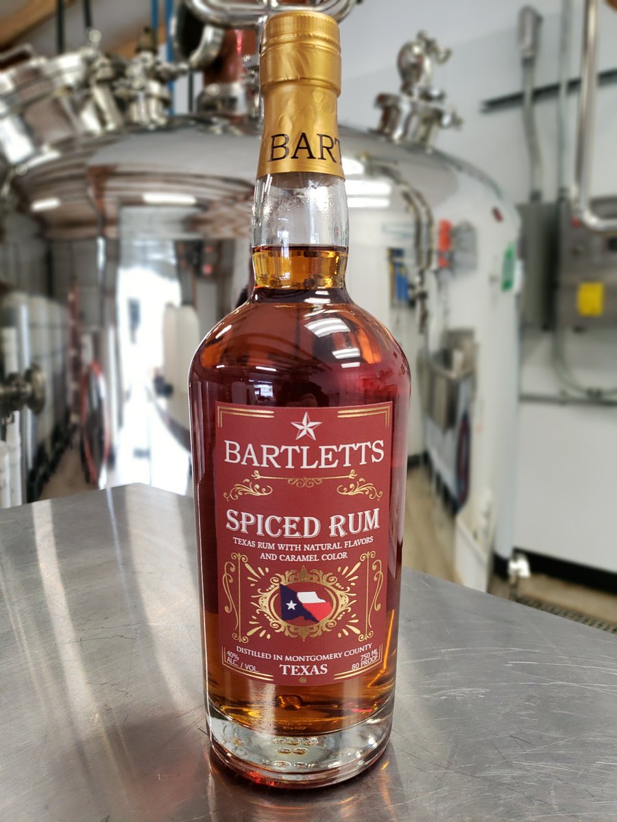 The wait is over! BARTLETTS SPICED RUM goes on sale TODAY from 3:00 PM - 7:00 PM at the distillery. Price is $27.95 per bottle, limit 2 bottles per person per month (as per TABC Regulations).