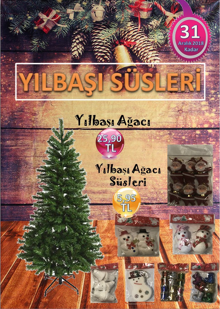 demtas's tweet photo. Yılbaşında evlerimizde olmazsa olmaz Yılbaşı Ağacı Demtaş'dan alınır. 31 Aralığa kadar Yılbaşı Ağacı ve süsleme malzemelerinde %30 İNDİRİM. Bu fırsatı kaçırmayın. 

#yeniyıl #2019 #mutluseneler https://t.co/641yRfc94w