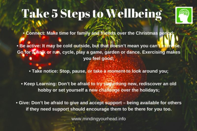 You're mental health and wellbeing is important, and more so during the holidays - take these 5 steps to look after yourself during the season #wellbeing #mentalhealth #holidays #christmas