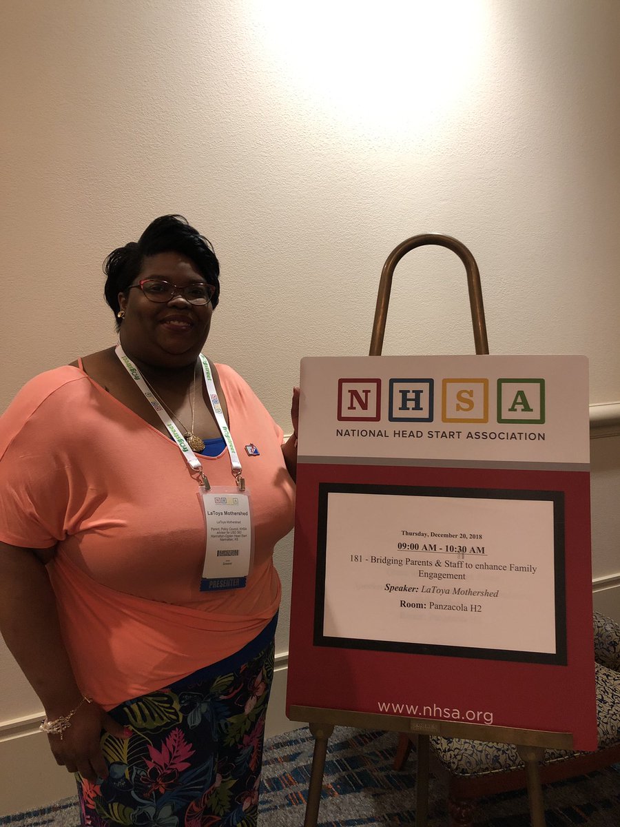 elc383andy's tweet photo. Looking for a great way to start your Thursday? @NatlHeadStart @NHSAEvents #Parent18 LaToya has an inspiring presentation on Smooth Sailing in Penzacola H-2. @usd383 @ksheadstart @R7HSA https://t.co/SVXw7cz5nJ