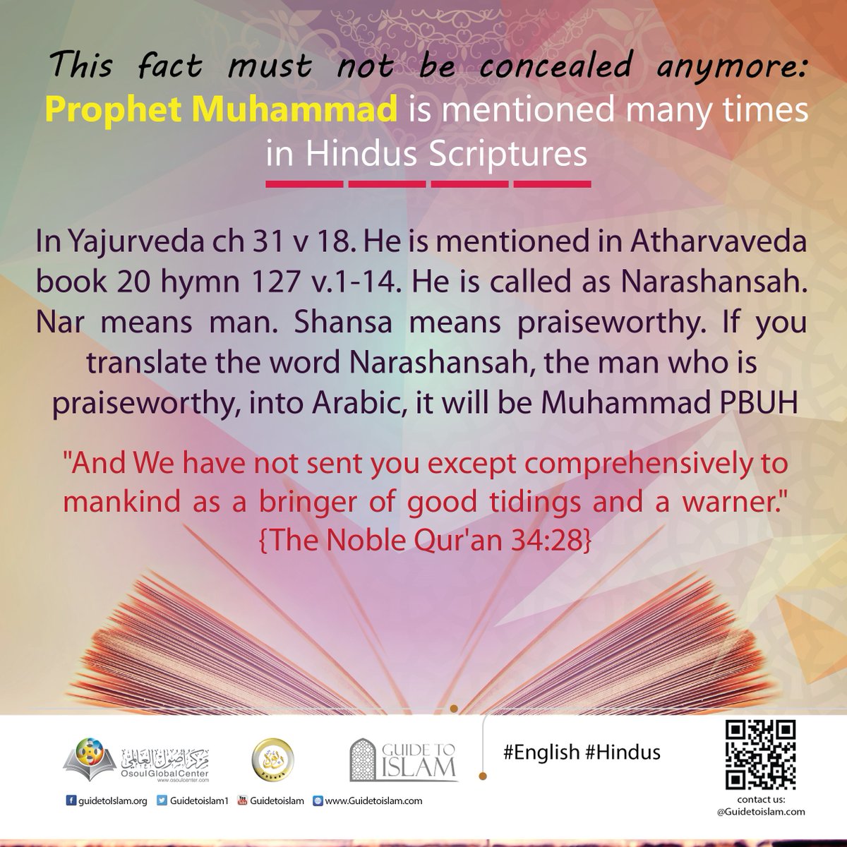 Btjx1's tweet photo. In Yajurveda ch 31 v 18. He is mentioned in Atharvaveda book 20 hymn 127 v.1-14. He is called as Narashansah. Nar means man. Shansa means praiseworthy. If you translate the word Narashansah the man who is praiseworthy into Arabic it will be Muhammad PBUH

 #ViswasamRusticFolkSong https://t.co/Sy1Lz7CIYb