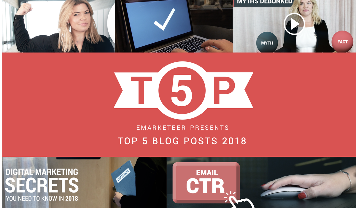 emarketeer's tweet photo. We rounded up our best blog post from this year with our best #marketingtips. Happy holidays from us! https://t.co/vGWTvIk0O8 https://t.co/F9XznWSJ8r