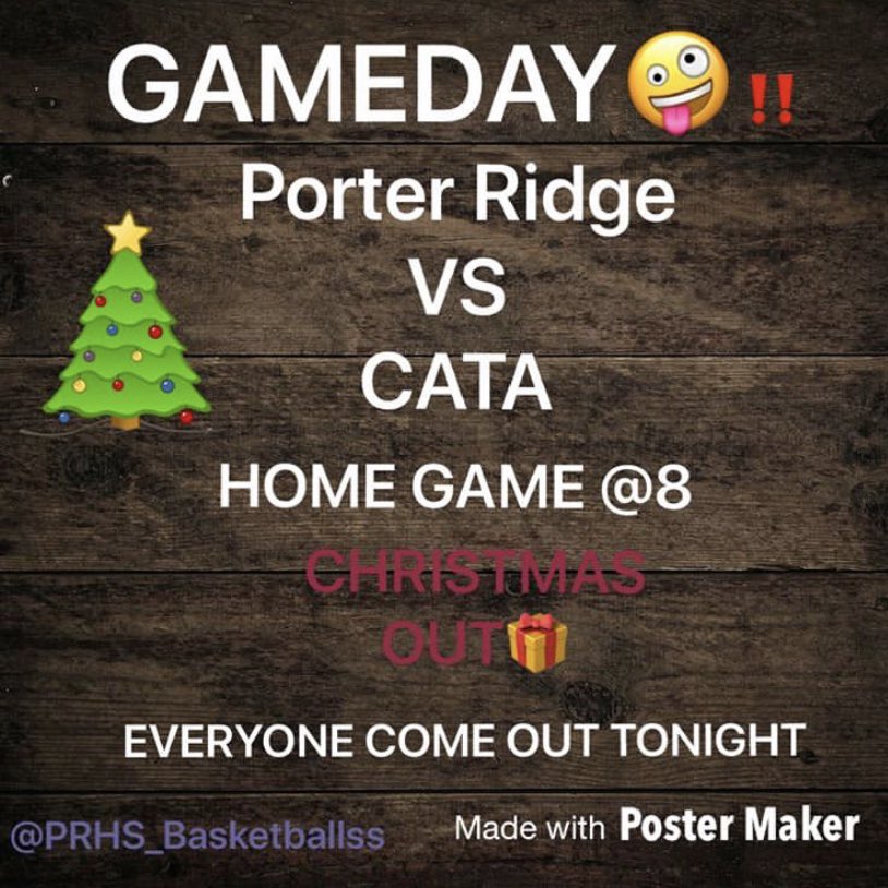 PBasketballss's tweet photo. EVERYONE COME OUT TONIGHT‼️ ITS A CHRISTMAS OUT SO SHOW YOUR SPIRT AND BE STUPID HYPE🤪 #7-1 #remainhumble @kimfisenne @Nicklausutton19 @HinesRelly_ @cameron_stitt10 @PorterRidgeHSNC @prhs_athletics https://t.co/BHgdNXPz61