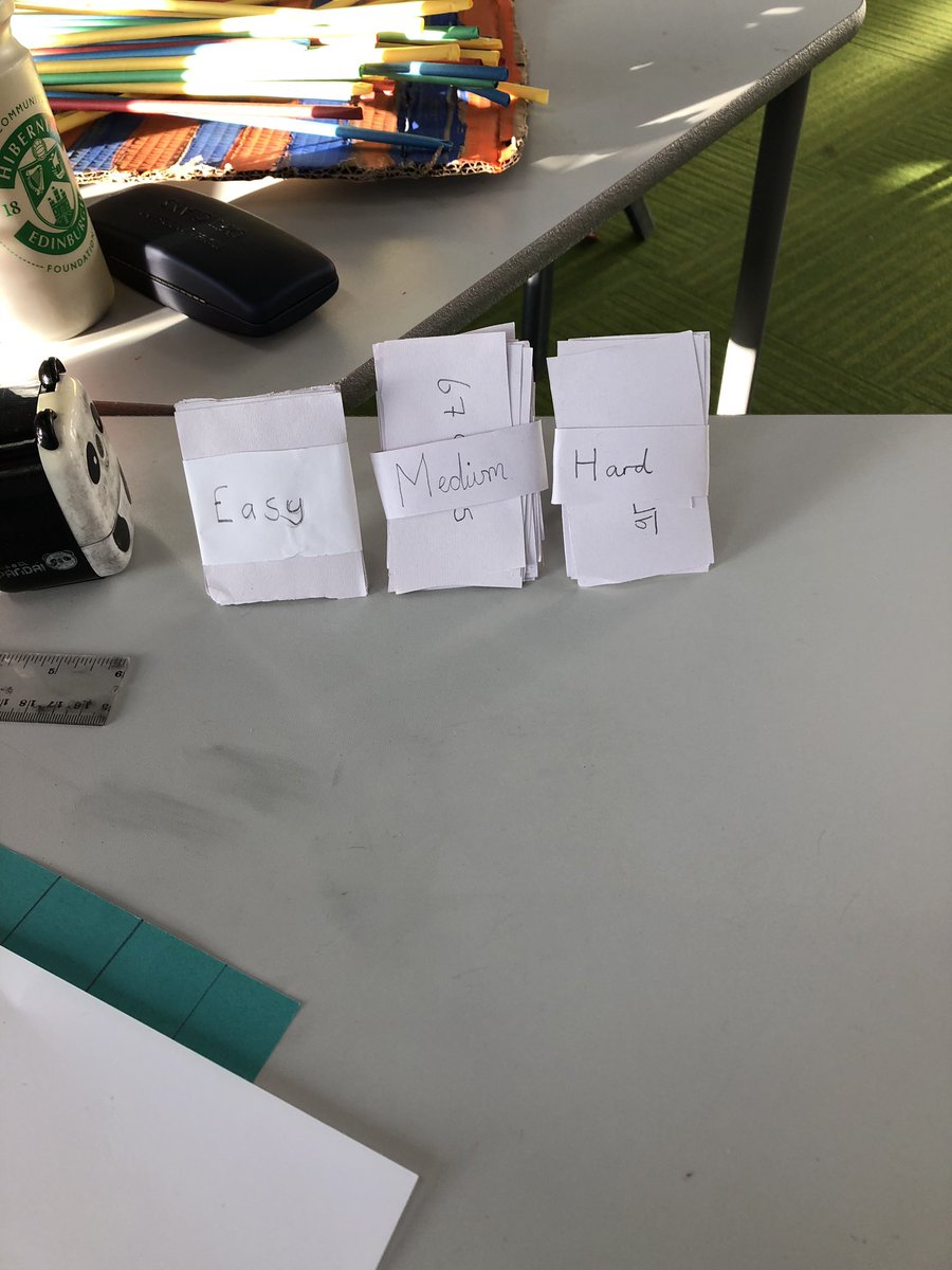 MissPerrett's tweet photo. To consolidate our understanding of division, P7 designed and created board games. They then shared their games with the other P7 class, who gave feedback. Great cross-curricular links too with literacy, art and technologies #maths #division #interdisciplinary @DunsPrimary https://t.co/E9M02EoL89