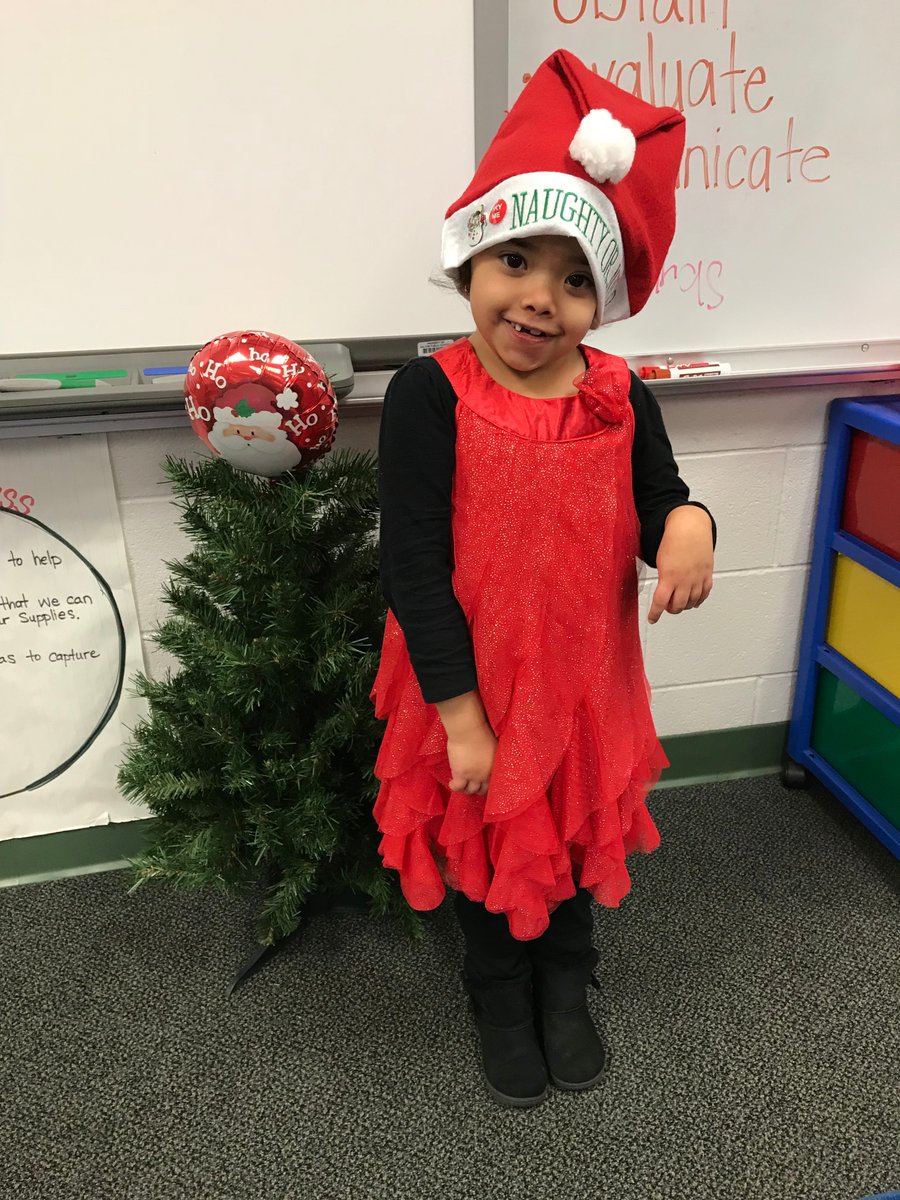 This Christmas elf was spotted at Park Creek this morning!