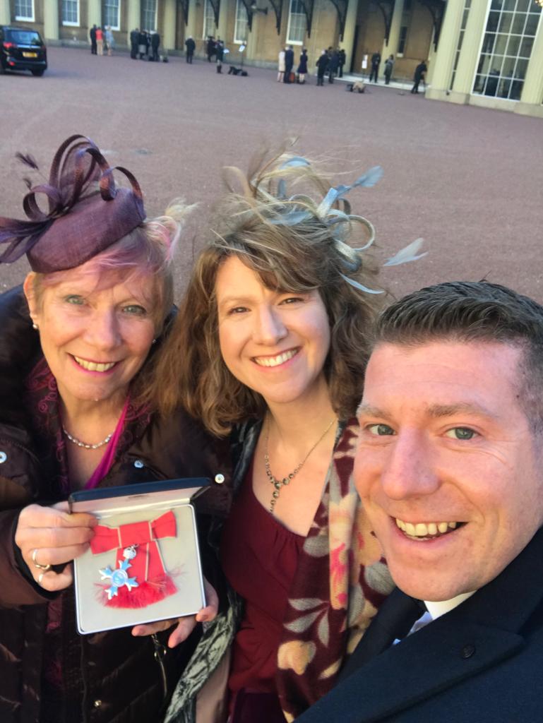 northedinarts's tweet photo. Val Munro, Chair @northedinarts 2010-17 brought her MBE back home after having collected the award from Prince Charles @RoyalFamily last week accompanied by her family. Congratulations Val from all at NEA! https://t.co/pN3Q0xdZ1v