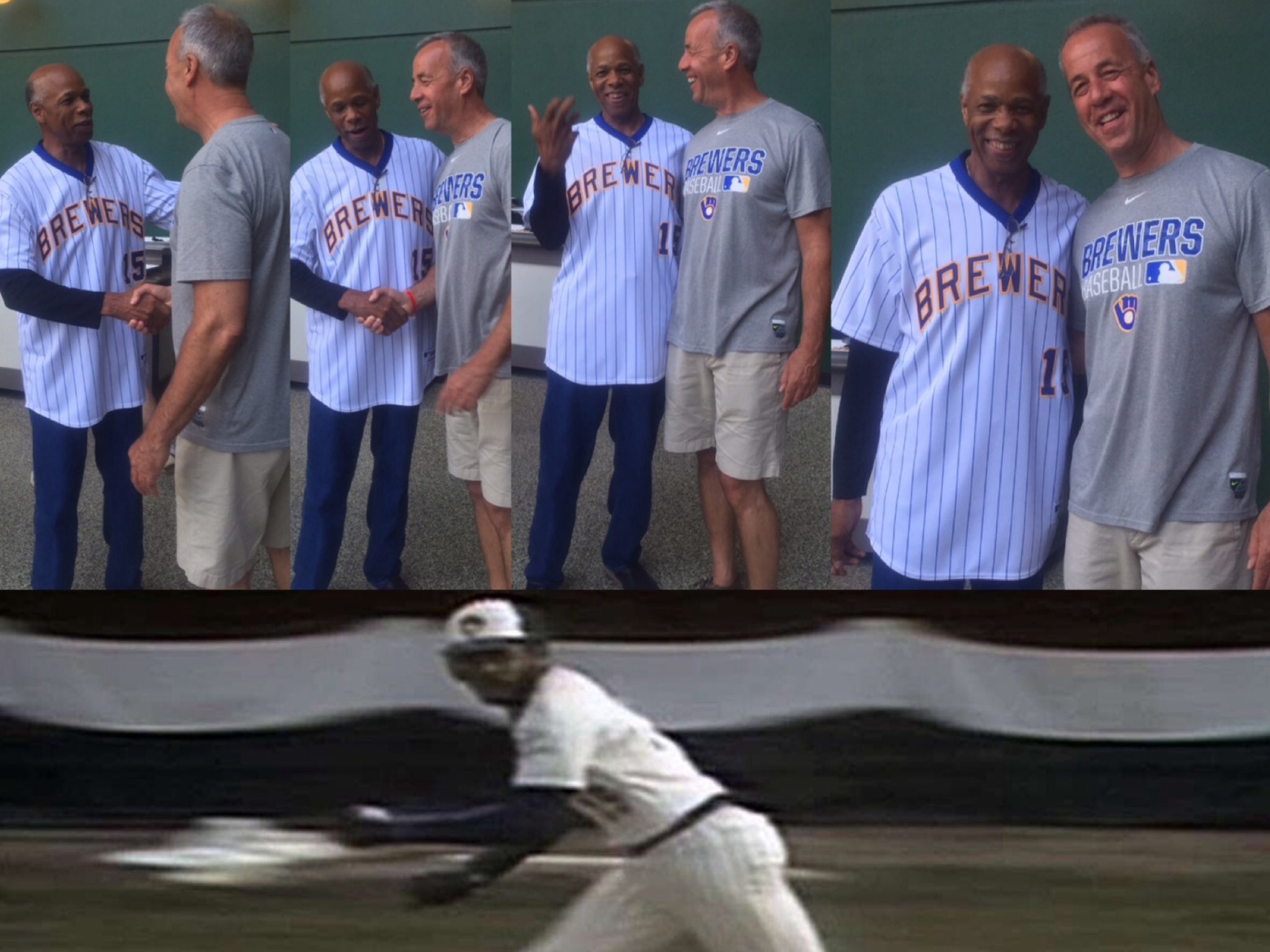 Happy Birthday Cecil Cooper!
(hangin with Mr. Cooper) 