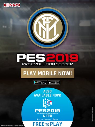 ⚽🎮 | It’s time to #FeelThePowerOfFootball! Experience the beautiful game in stunning detail on your phone with #PES2019Mobile. You can also play for free on consoles thanks to #PES2019LITE!

PES 2019 Mobile: app.adjust.com/3fnzpy5
PES 2019 Lite: konami.com/wepes/2019