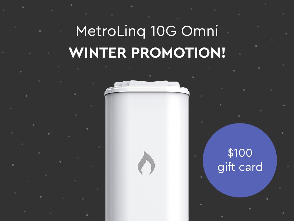 EdgecoreWiFi's tweet photo. Don't miss the special winter PROMO of our 60GHz Point-to-Multipoint base-station and start delivering multi-gigabit connectivity today: https://t.co/V1j4o7tJXE #promotion #MetroLinq #60GHz #PtMP #wirelessFiber #MultiGigabitConnectivity https://t.co/RDes1DX7K8