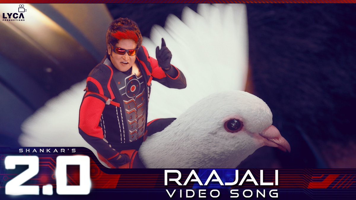 rajinists's tweet photo. Watch the epic climax song from 2.0 on YouTube now! The video songs of #Raajali [Tamil], #Rakshassi [Hindi] and #Randali [Telugu] from #2Point0 are here!

Raajali : https://t.co/A4ZMkh0zEi
Rakshassi : https://t.co/JPMITaD2NJ  
Randali : https://t.co/yShObQzJxf https://t.co/nBGWhlUvPz