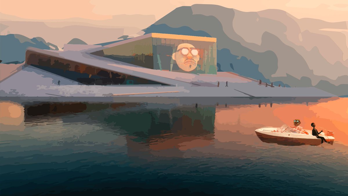 Look at this beautiful building! Preparing world domination in my personal Headquarters.