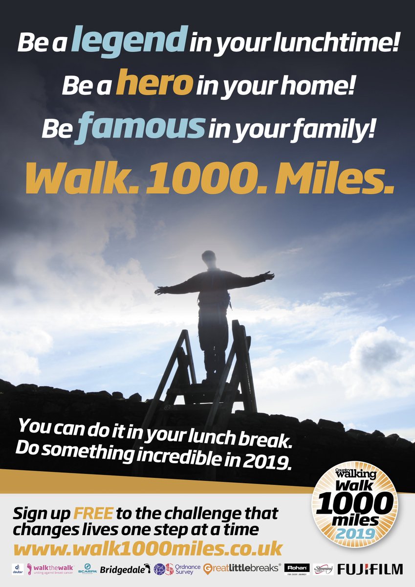 Psst – finished wrapping presents for everyone else? Now make yourself a promise: in 2019 you're not going to be Clarke Kent – you're going to be Super You. (It's just 2.74 miles a day!) 

walk1000miles.co.uk
#walk1000miles #newyearsrevolution