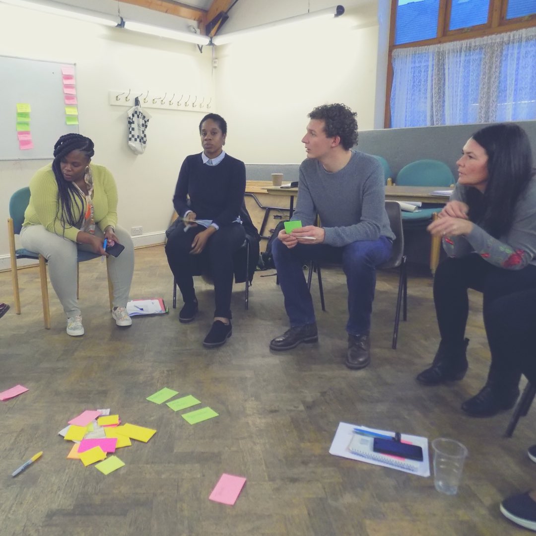 Kineara's tweet photo. A fantastic workshop led by our good friend @John_A_Piper, exploring new ideas, challenges and projects at Kineara. We had lively group discussions about our individual strengths and personality types, and how these can be applied effectively! 💭🏘 #SocEnt #Throwback https://t.co/Z5bJ2jQags