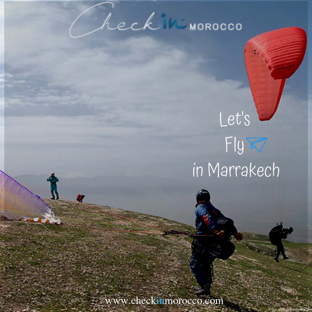 CheckInMorocco's tweet photo. Have you ever flown before ?, it's time to paraglide in Marrakech, this must be in your bucket list, it is one of the best things to do in Marrakech
contact #checkinmorocco contact@checkinmorocco.com
#travel #paragliding #parapente #adrenaline #activities #adventure https://t.co/nkMbQCa9pw