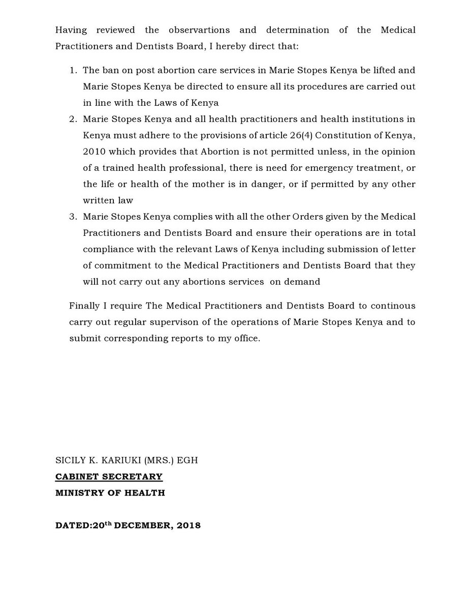 This is how you know the campaign #DearCSSicilyKariuki was a success. 

1. CS Sicily Kariuki Replied with a Press Release. 

2. @dailynation prepared an article about it. Online has a powerful voice. 
nairobinews.nation.co.ke/news/online-ca…