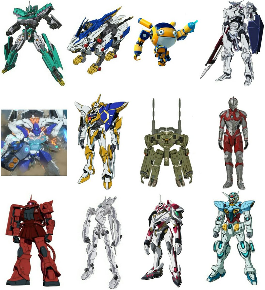 靖乃椎子 ロボット小説家 Sur Twitter 取り合えず立ち絵版 19年 ロボットアニメ パワードスーツ含むよ シンカリオン ゾイドワイルド ゾイド スペースバグ エガオノダイカ リヴィジョンズ コードギアス ヤマト22 Ultraman ガンダム Gundam