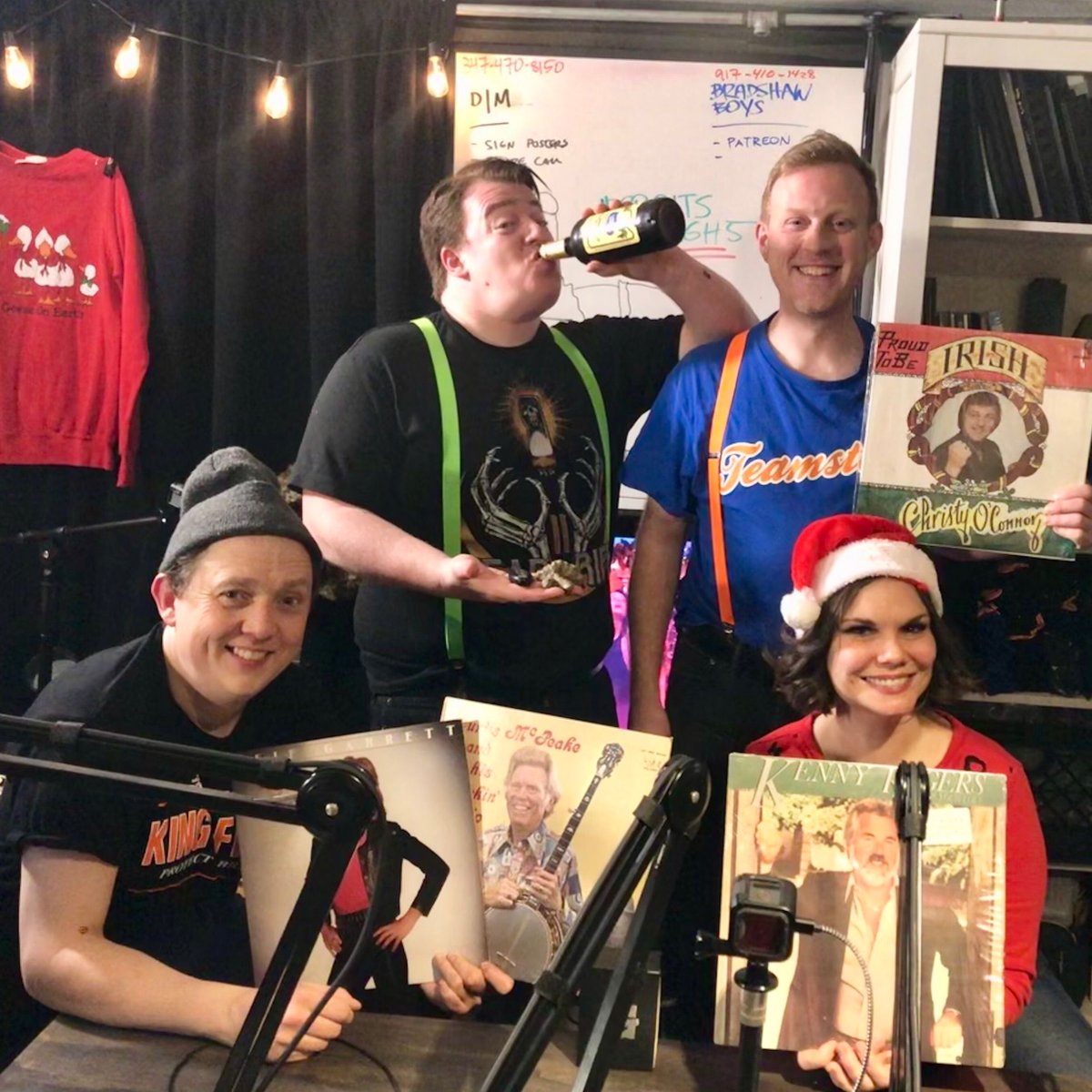 dannyandmike's tweet photo. It's that time of year again!! Our fifth annual #spiritsarehigh episode is here with special guest @mariecanderso from @reformedwhores and the @InYoMouthPod !! https://t.co/IKQNe9hoSc @dtamberelli @michaelcmaronna @remybalon @LastPodNetwork https://t.co/jOnDL6WluP