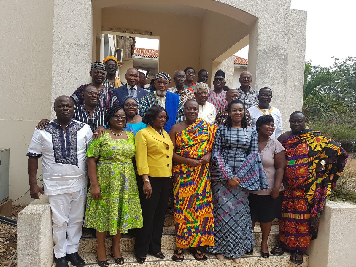 Dr. Leticia Appiah, Executive Director of the National Population meets Members of the Council of State