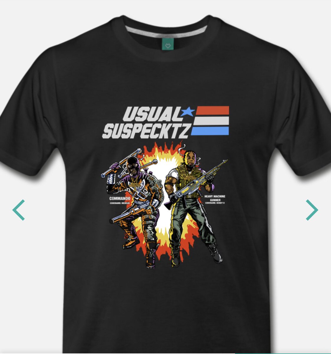 New @usualsuspecktz #Gijoe tees available next week designed by @bi9mik3 !!! Pre Order for 25$ PayPal and cashapp Ready. Merchant website coming in January #us #usualsuspecktz #merch #fashion #fashionjunkies #fashionjunkie #shirt #tshirt #hoodies #medisin #bobbyo