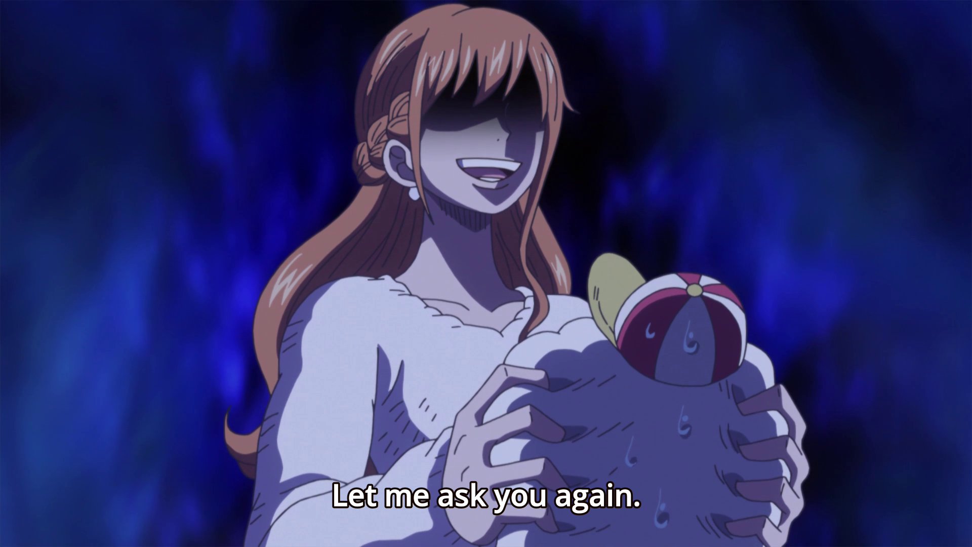 Nami Creeping Out Zeus One Piece Episode 996