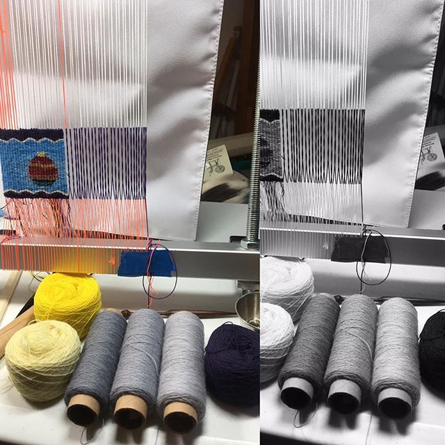 RMezoff's tweet photo. Looking at value for a little piece for solstice about light.
#tapestryweaving .
.
.
.
#fringeless #fourselvedgetapestry #weaving #weavingloom #tapestryclass #weaversbazaar #weaversofinstagram https://t.co/HrDg6HhUT7