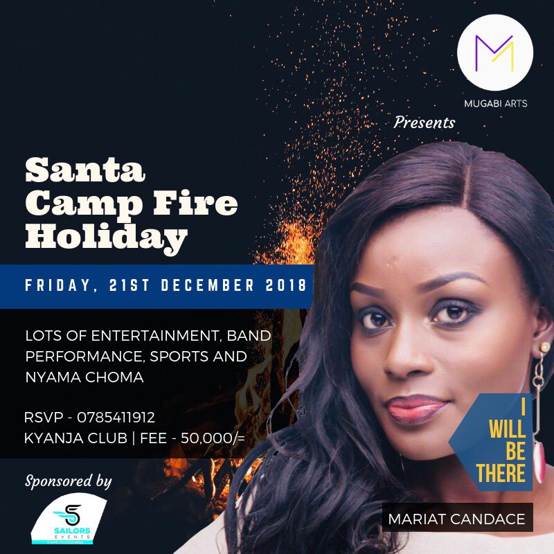 Mariat987's tweet photo. Bring the kids to the #SantaCampFire
Party starts at 2pm and Kids below 8 enter for free. We shall have bouncing castles 🏰 , face painting etc for them. #DecemberFestivities https://t.co/93uWA4QhNx