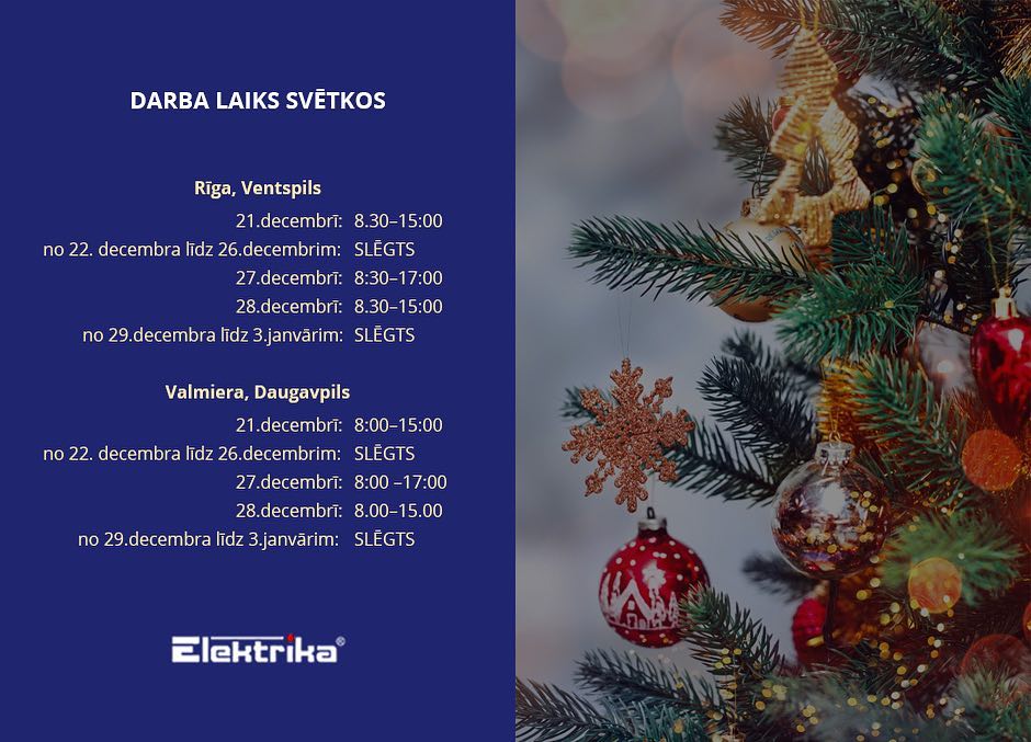 elektrika_lv's tweet photo. Cienījamie draugi! Mēs esam priecīgi paziņot mūsu veikalu grafiku.
P.S. Interneta veikals ir atvērts 24/7 bez brīvdienām! - https://t.co/Wp4OyBQ6ES https://t.co/8P2aSpOTMX