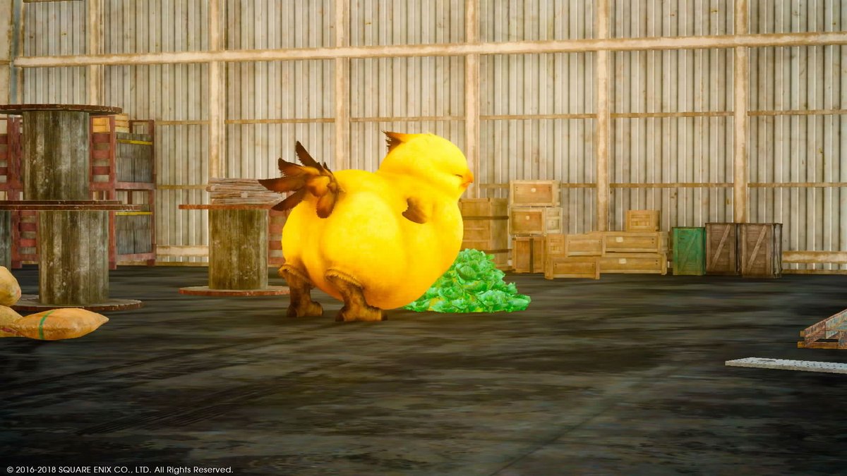 O Xrhsths Yu Sto Twitter 高級志向なチョコボ ギサールの野菜もぐもぐしてるのかわいいw Ps4share Ff15