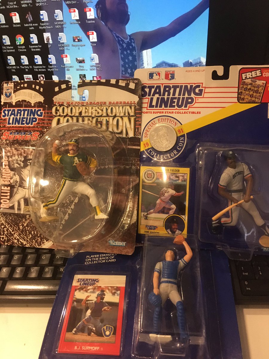 Babchik's tweet photo. Thanks @CherryFrancoma for sending me #BJSurhoff #RollieFingers and #CecilFielder for #Christmas!!!! My only question is... where is #HowardJohnson???? https://t.co/p7wybCgAoo