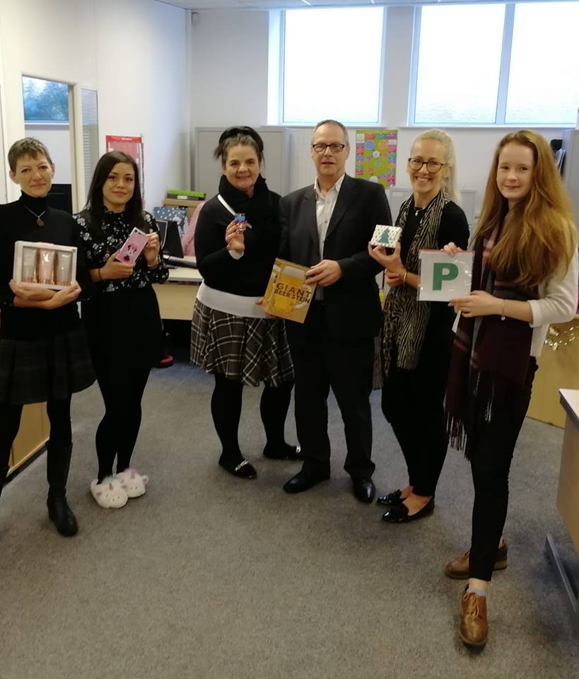 NextGenPlymouth's tweet photo. Santa visited the office today! It was lovely seeing everyone open their secret Santa gifts. #officesecretsanta https://t.co/JUKlCUdukI