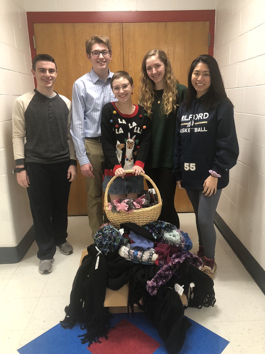 Music Department donation to the Bethel Shelter

Pictured:
Band Vice President Ryan DeMarco, Band President Ben Kissinger, Choir President Sydney Maher, Jaelyn Roth, Orchestra President, Janella Brooke’s, Orchestra Vice President