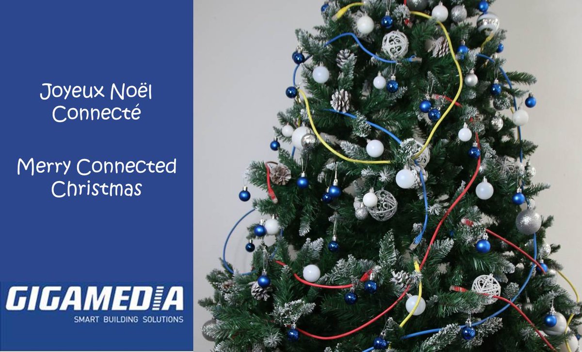 Merry  #connected  #Christmas ! #iot #poe #pol #ftth #smartbuilding #batiment #coppercable #electricien #energie #network #fibre #fiber #opticfiber #fibreoptique #switch #videoprotection #controledacces #datacenter