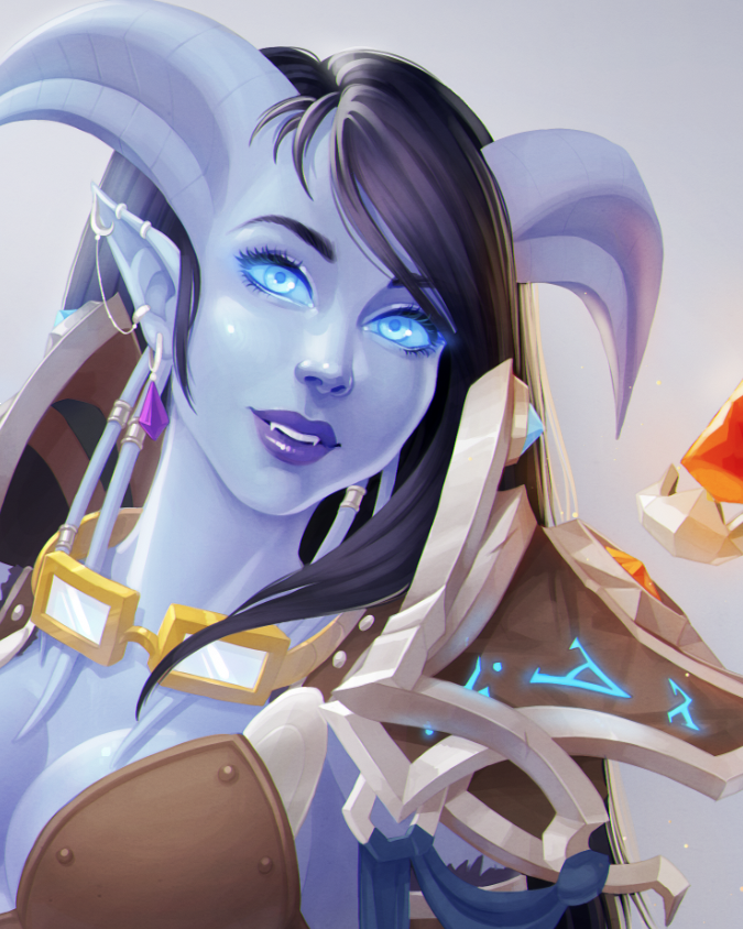 Finally done with Mystra #nsfw #nsfwart #hentai #draenei