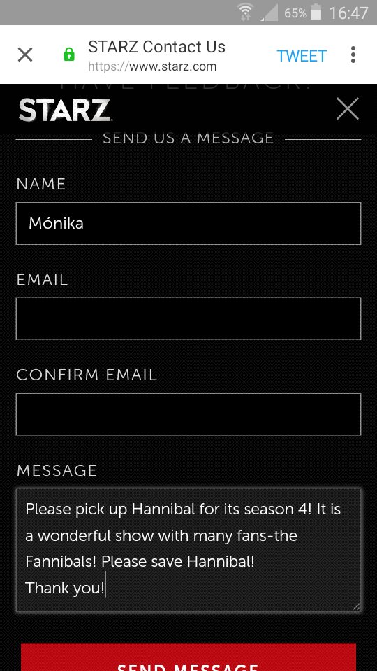 moncsiv83's tweet photo. Happy #StarzThursday!
#SaveHannibal https://t.co/XFltDirTZM