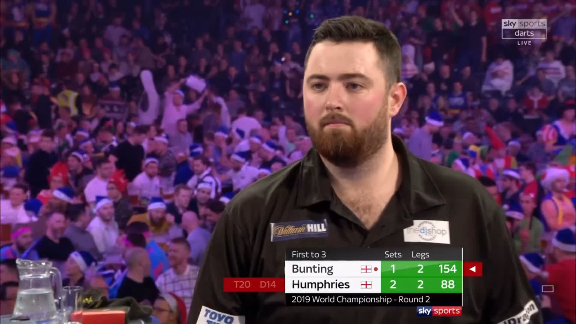 Sky Darts on Twitter: "WHAT A PERFORMANCE Luke Humphries Stephen Bunting out of the World Championship in style! 📺 Watch now on Sky Sports Darts and Main Event or follow