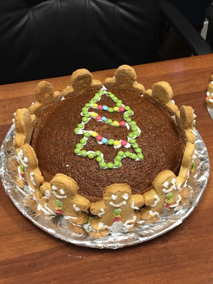 HowardMatthewsP's tweet photo. We had our annual Christmas Bake Off on Tuesday, theme was gingerbread. Well done to Caroline our winner! https://t.co/2sJ9q9sD0y