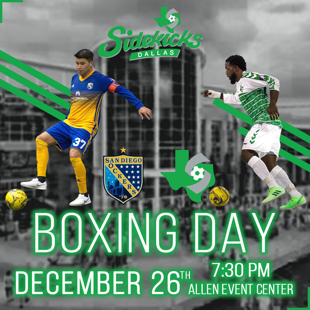 3rdDegreeNet's tweet image. More Kicks Tix to giveaway!!  This time we've got 2 sets of 4 tickets to giveaway.  Retweet this post for a chance to win 4 End Zone Tickets to the Dallas Sidekicks’ Dec. 26th game at 7:30pm at the Allen Event Center.
