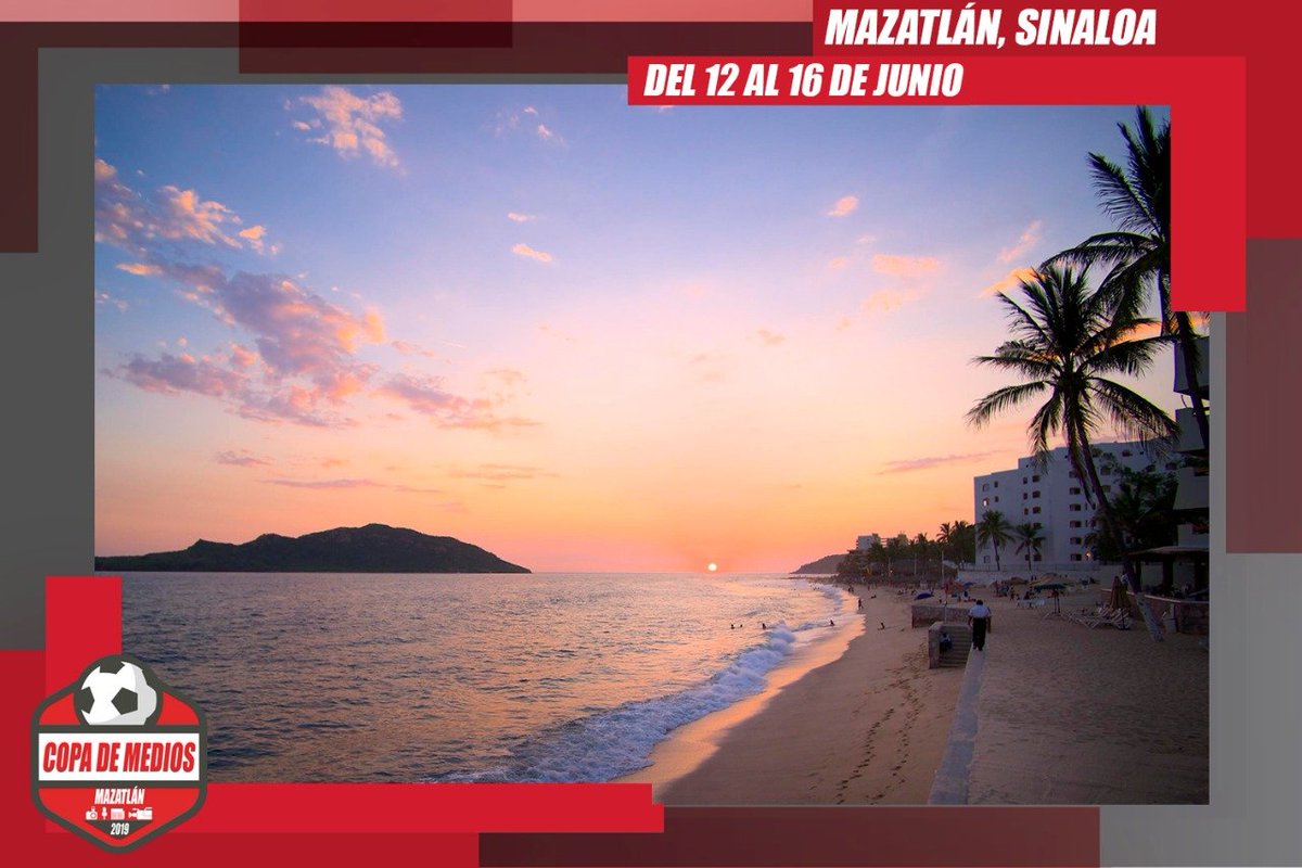 CopaMedios's tweet photo. @QuirinoOC Próximamente en Mazatlán la @CopaMedios , en Junio de 2019. https://t.co/2NwH5azbKx