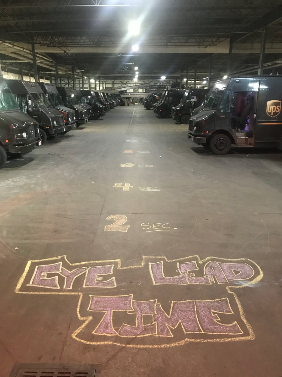 SchmitSeth's tweet photo. #CaughtSafely Chatfield Center getting creative to demonstrate eye lead time and set a safety mindset as drivers leave the building. @UPSEnglewood @WadeLeier5 @kennethcherry26 @Rxduffy @MPZakely https://t.co/QvGLCwEMa5