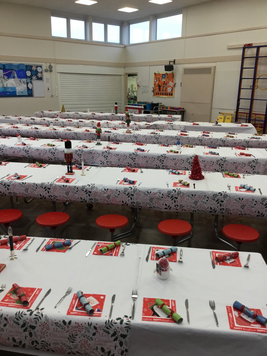 Christmas dinner at Little Heath was great this week. The Hall looked great.